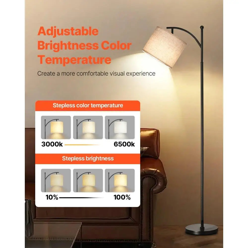 Dimmable Floor Lamp with Remote Control Adjustable Color Temperature