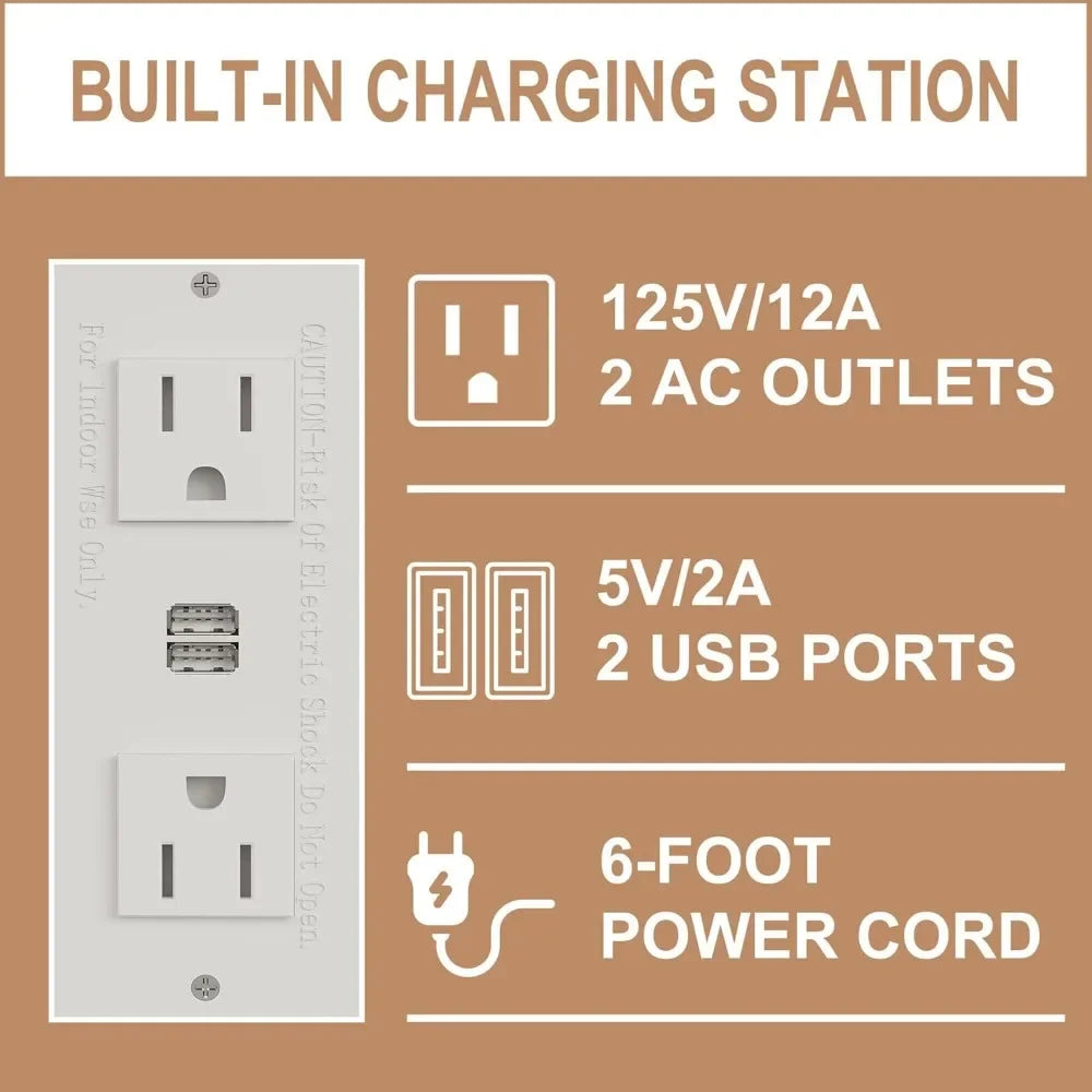 Makeup Vanity Desk with Mirror and Lights Storage Cabinet for Bedroom