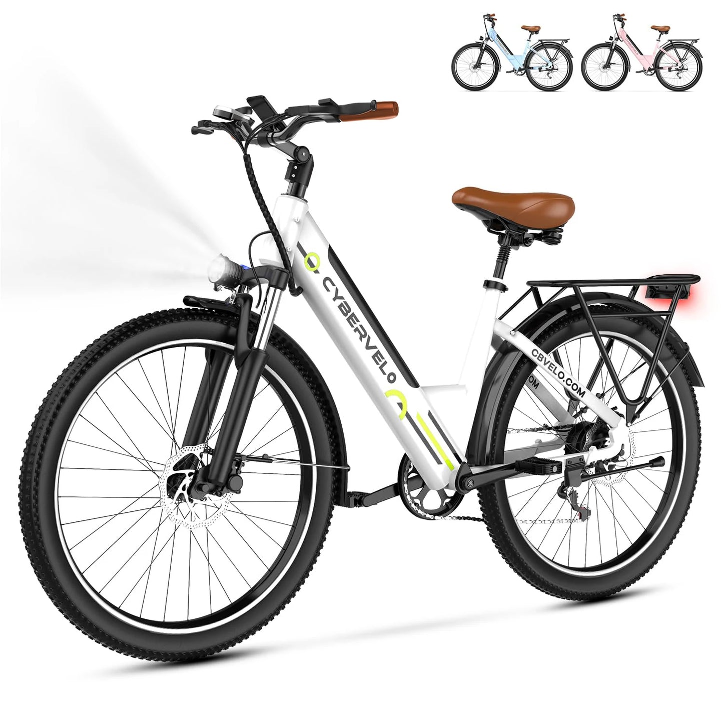 Ljustra Electric Bike 1000W Motor 48V Battery 40-60 Miles Ebike
