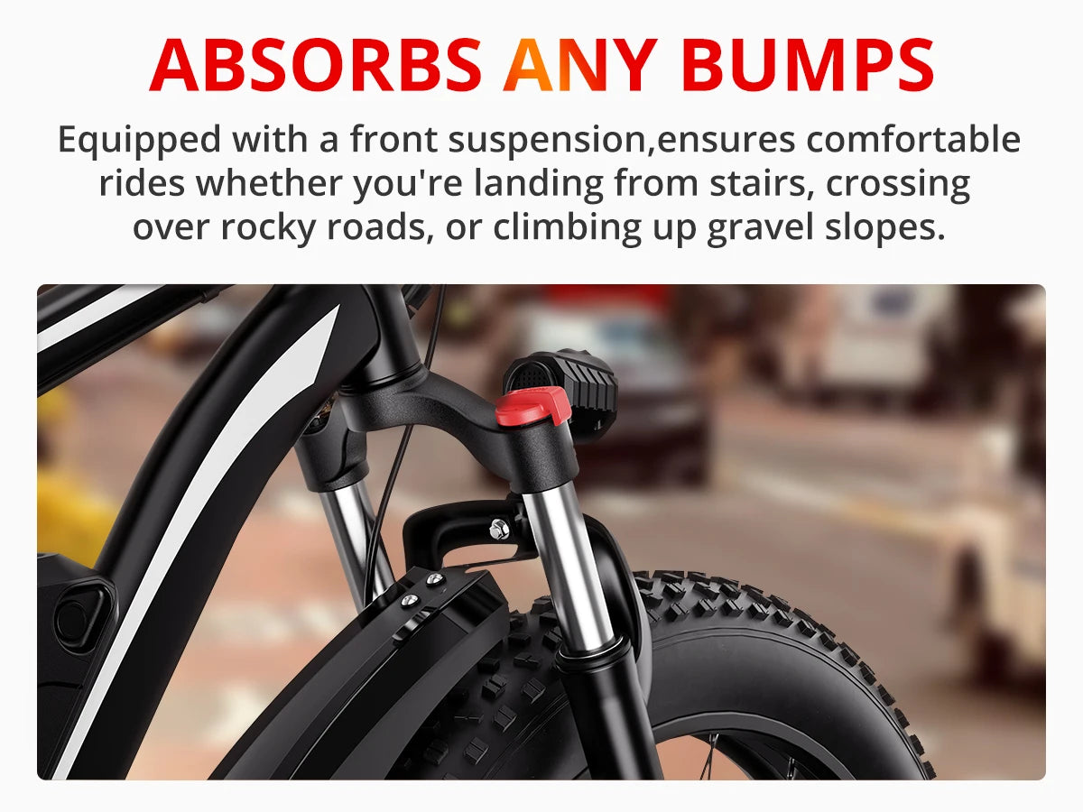 Ljustra AMYET EB26 Electric Bike 1000W 48V Fat Tire Mountain Ebike