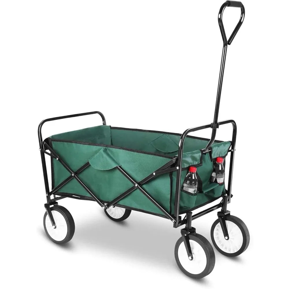 Heavy Duty Collapsible Wagon Folding Shopping Garden Beach Push Cart