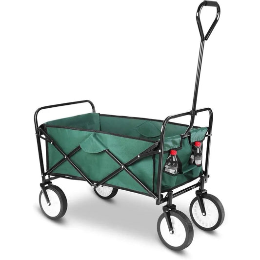 Heavy Duty Collapsible Wagon Folding Shopping Garden Beach Push Cart