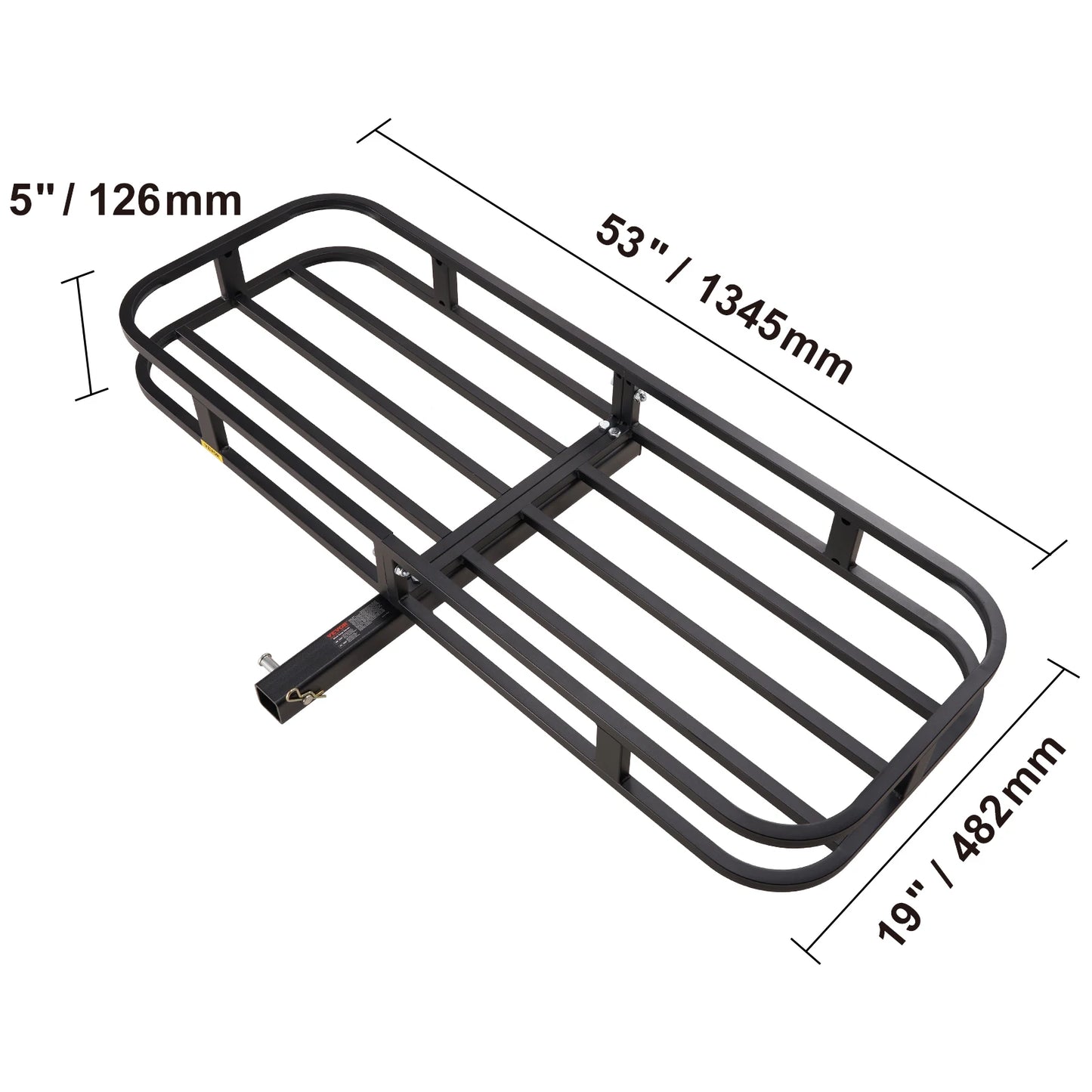 Ljustra Hitch Cargo Carrier 400lb Capacity Aluminum Basket for Truck