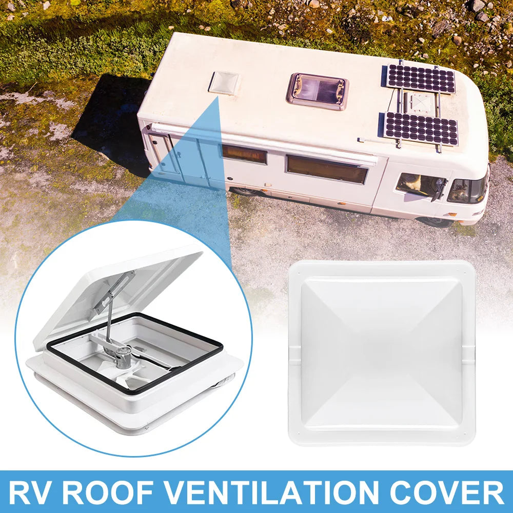 Universal RV Roof Vent Lid Replacement Impact-Resistant 14 Inch Cover
