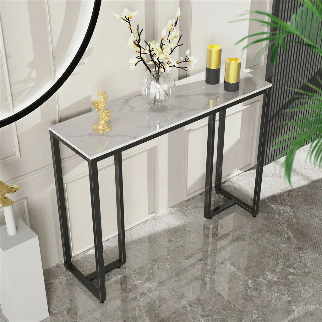Ljustra Modern Console Table Entryway Foyer Marble Sofa Table