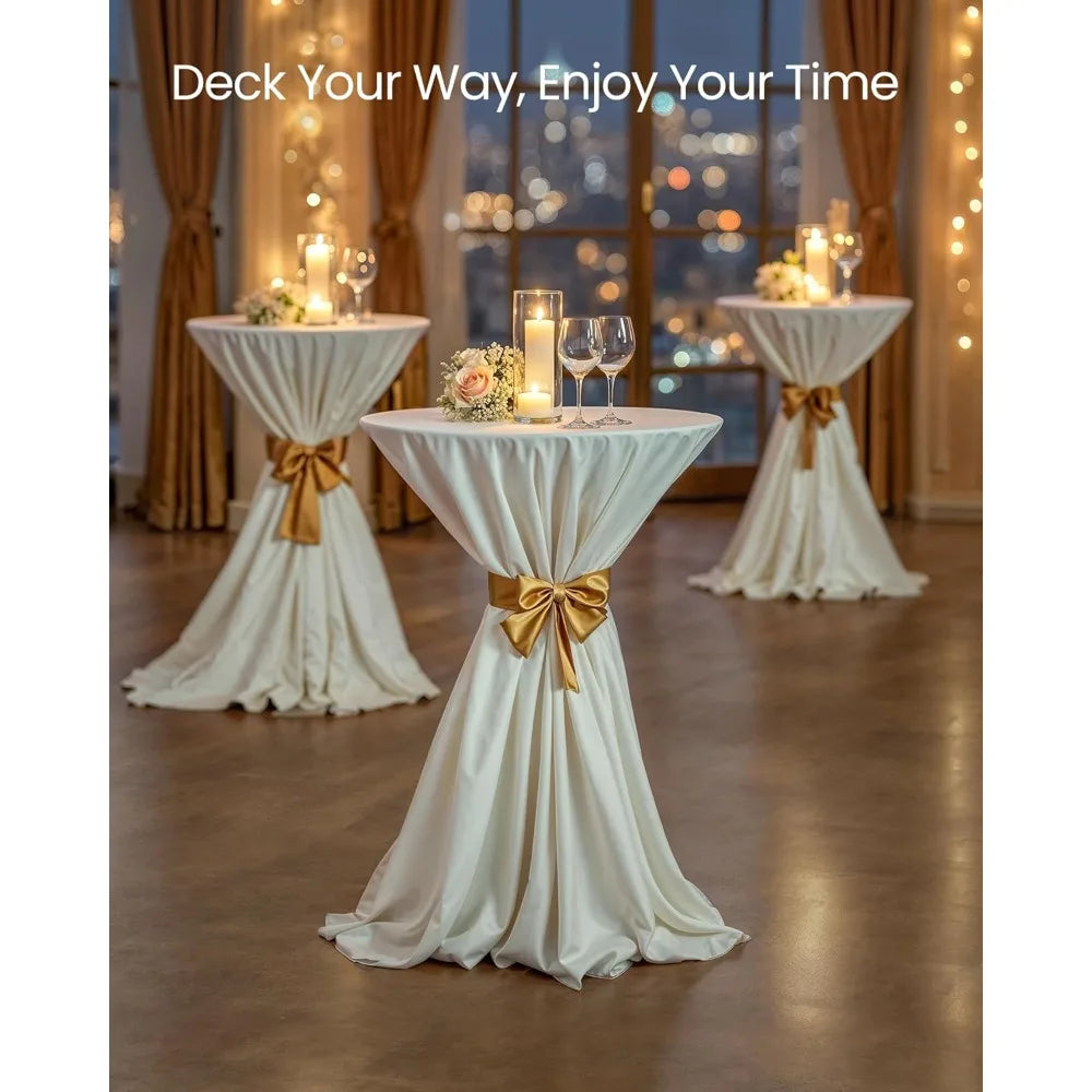 Bar Tables Set of 2 Round Cocktail High Top Pub Bistro Table