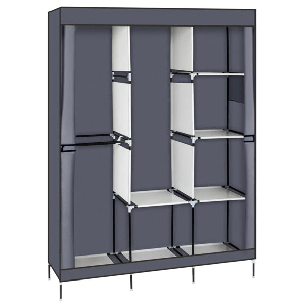 71 Inch Portable Closet Wardrobe Clothes Rack Storage Organizer Shelf