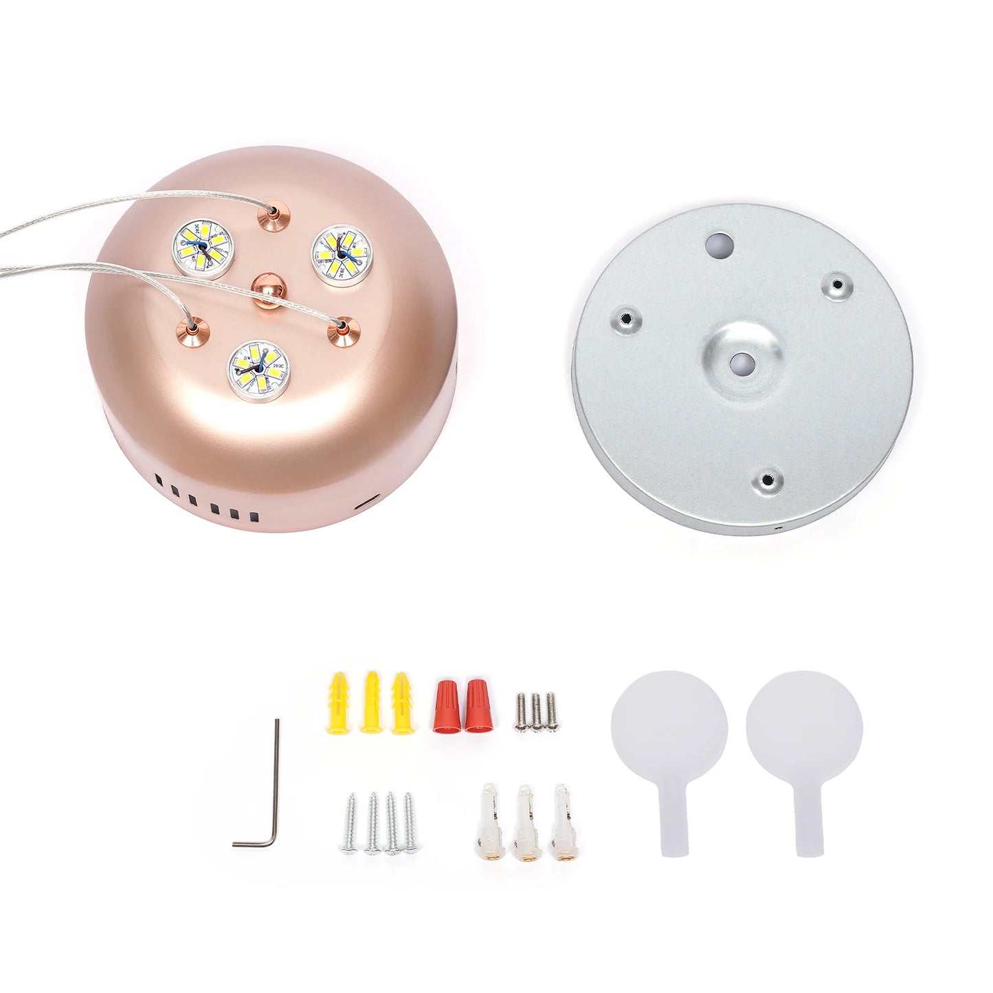 Modern Ceiling Chandelier 40W LED Light Rose Gold for Dining Living Room