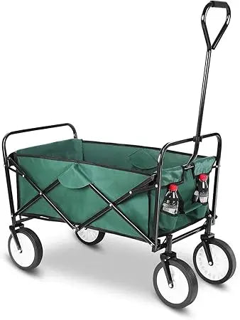 Heavy Duty Collapsible Wagon Folding Shopping Garden Beach Push Cart