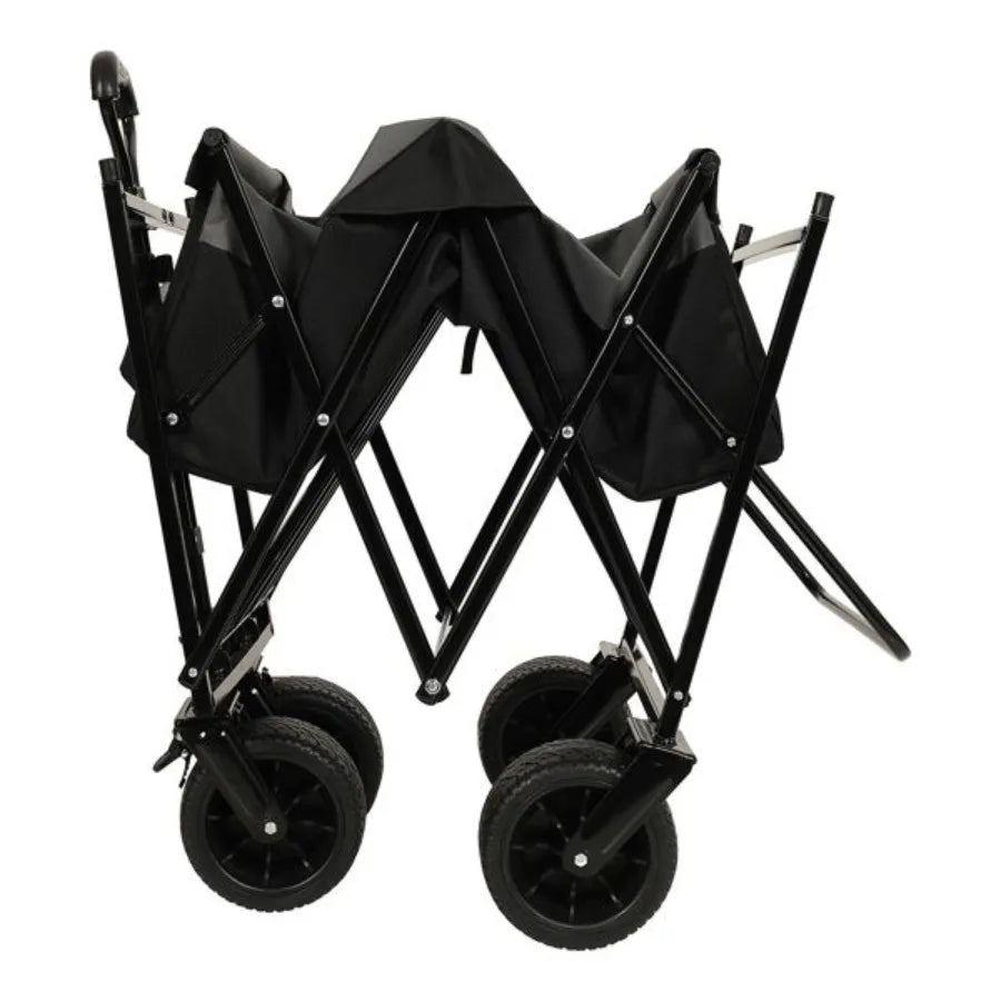 480Lbs Collapsible Wagon with Canopy All Terrain Wheels Lightweight
