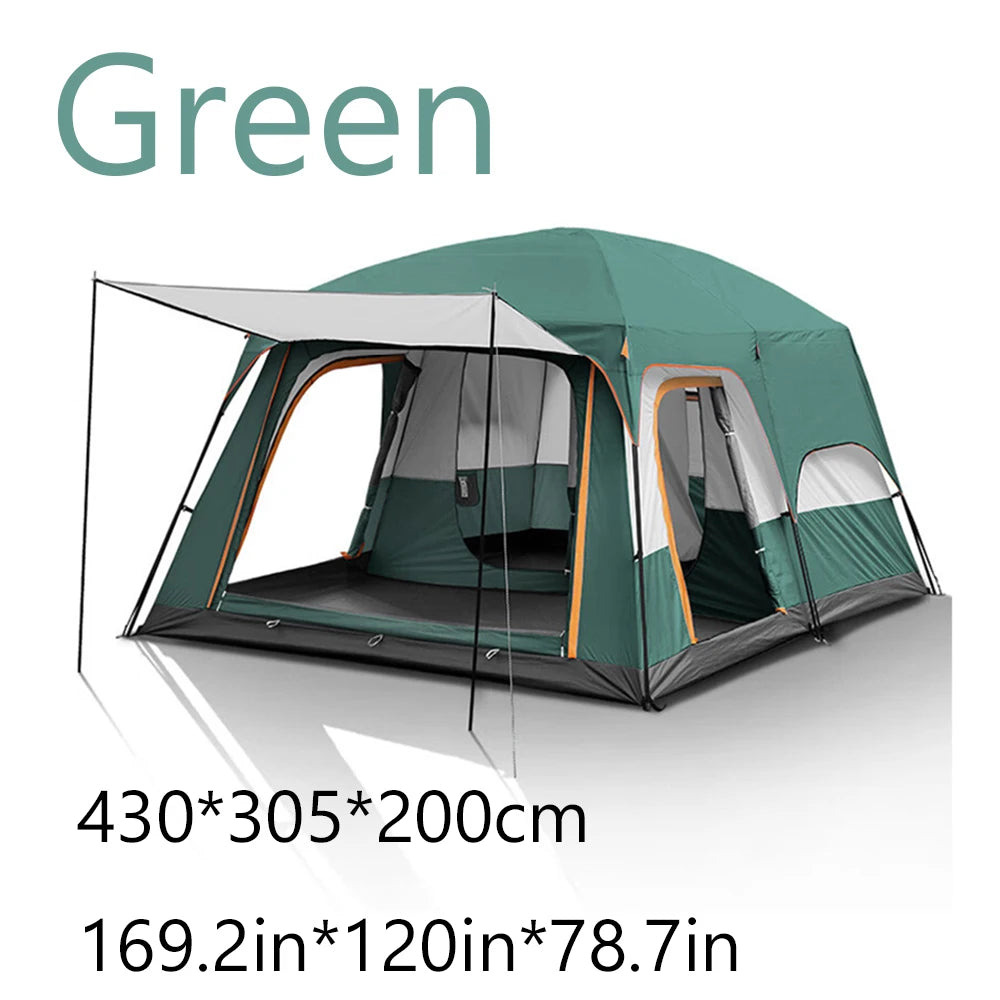 Sonuto Camping Family Tent 3-12 Person Double Layer Oversize Outdoor