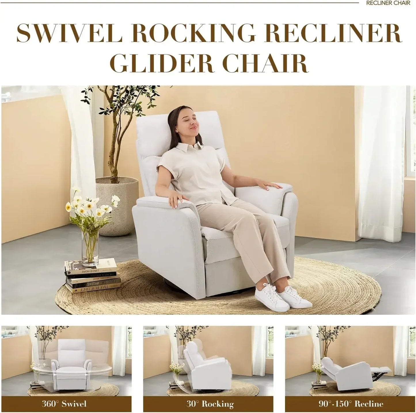 Ljustra 118 Inch U Shaped Sectional Sofa Ottoman Side Table Brown