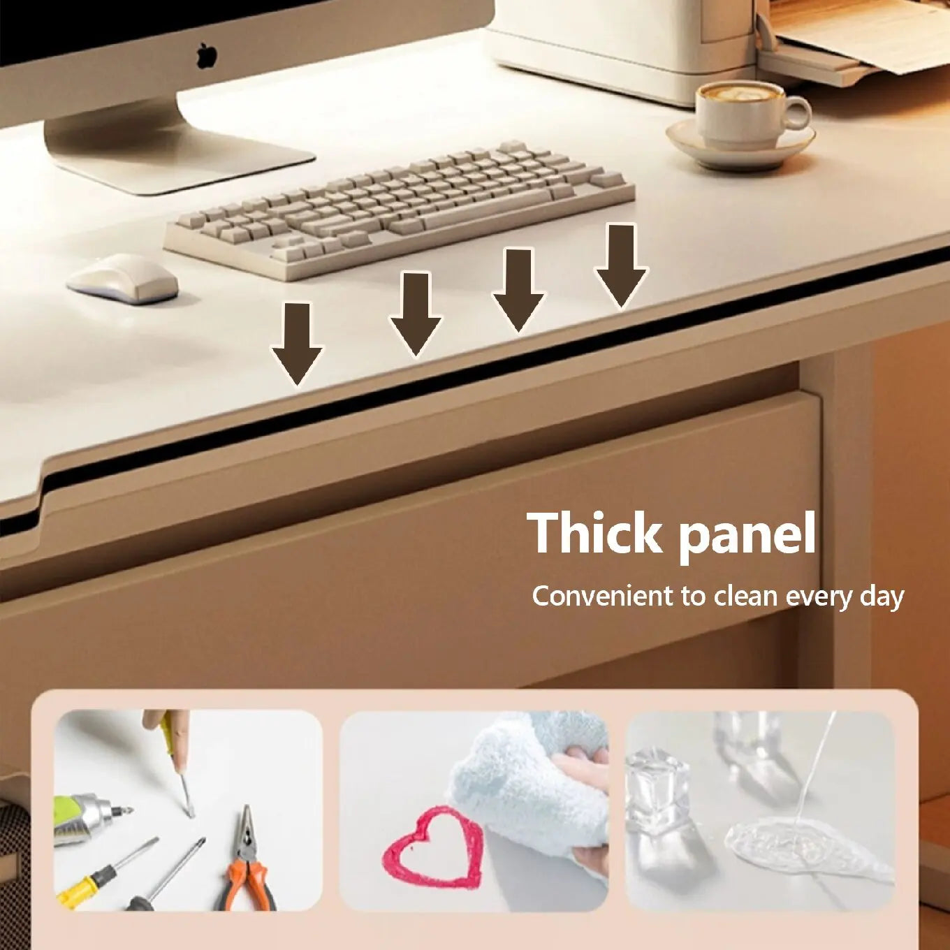 Ljustra Modern Gaming Desk Stylish Writing Table for Home Office