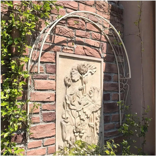 Garden Arch Trellis for Climbing Plants Metal Pergola Wall Mounted
