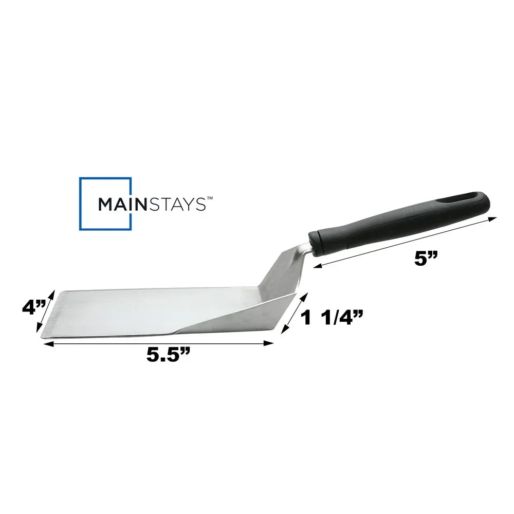 Durable Stainless Steel Kitchen Spatula Ergonomic Turner Dishwasher Safe