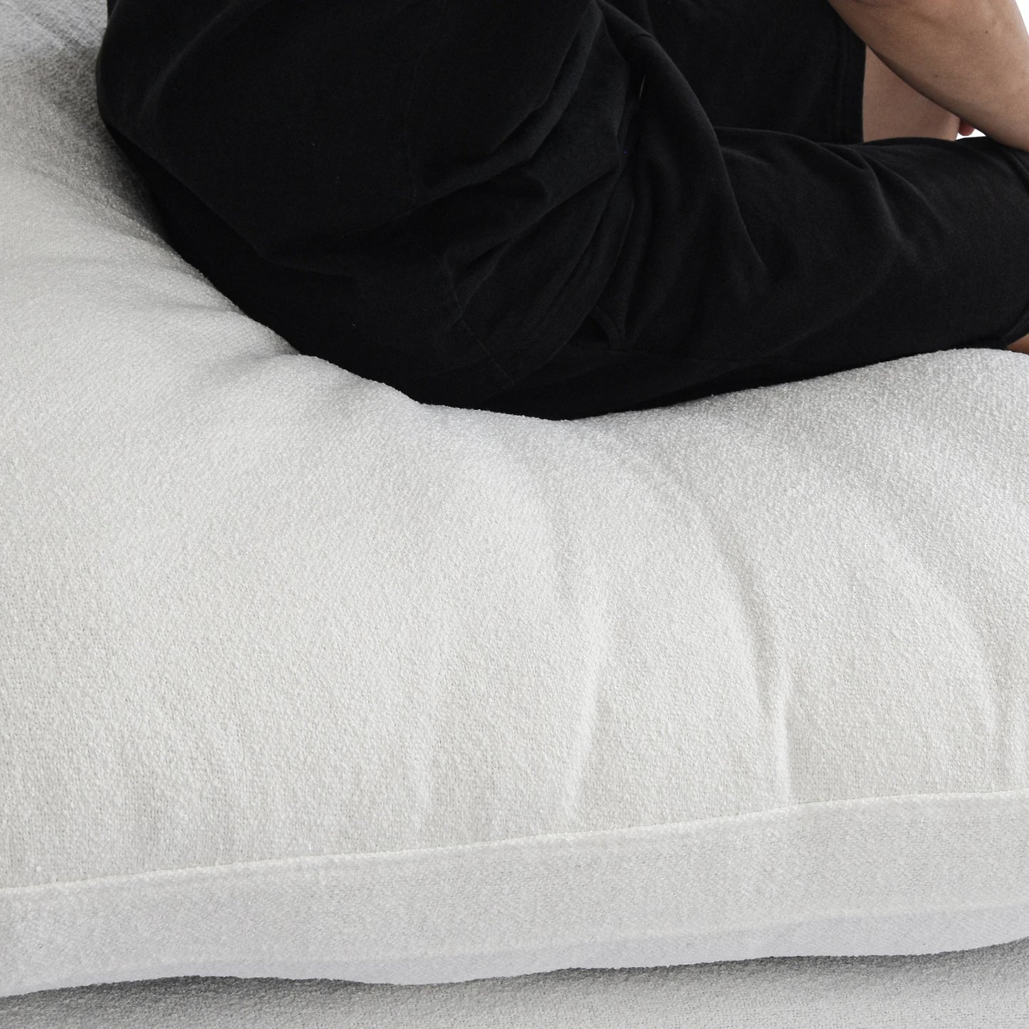 160” U-Shaped Modular Cloud Couch 6 Seat Sectional w/ Storage & Removable Covers