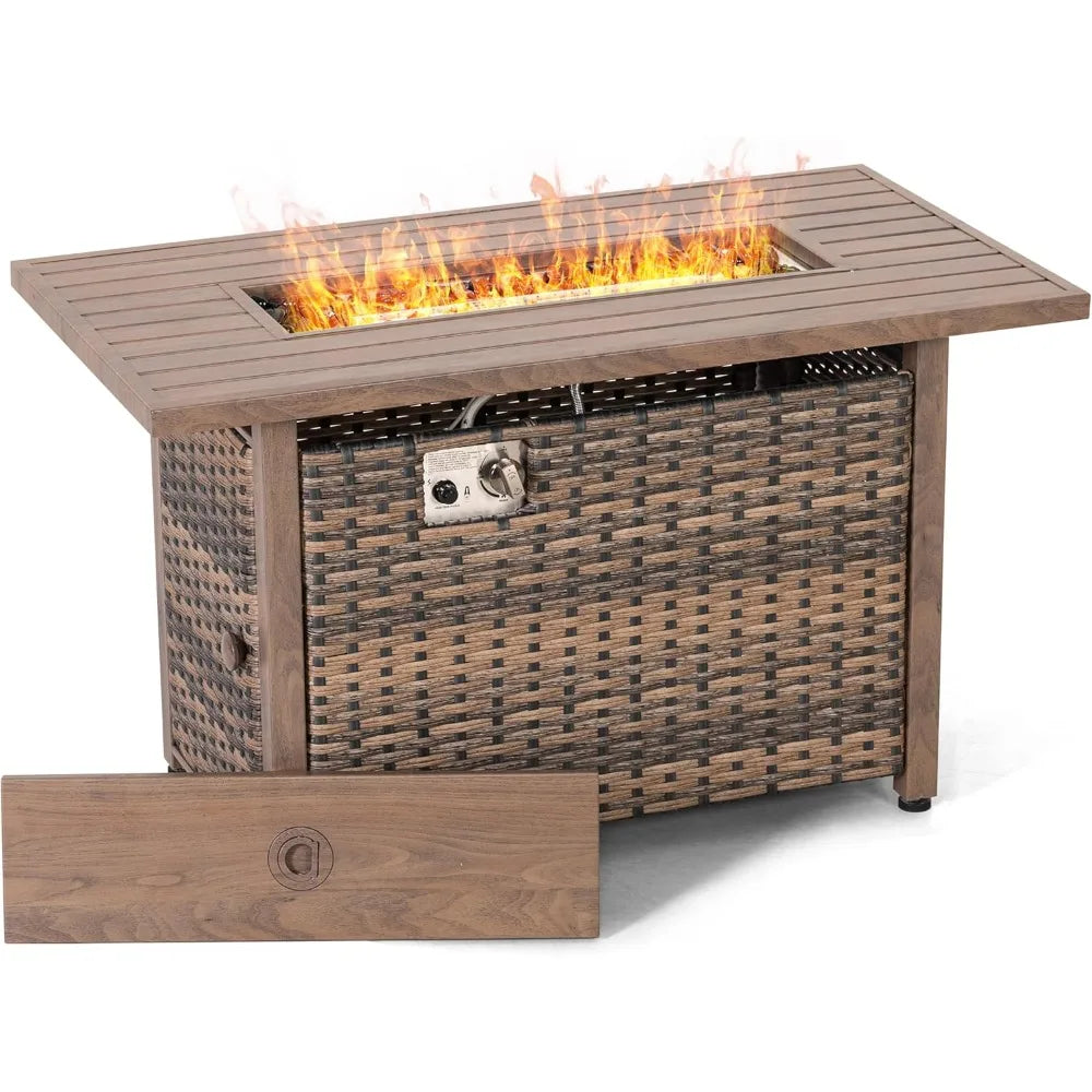 Nuu Garden 43 Propane Fire Pit Table Outdoor Smokeless 50000 BTU