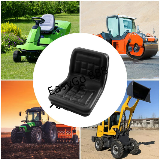 Universal Lawn Tractor Replacement Seat Compact High Back Mower Seat