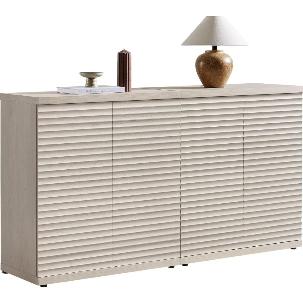 Buffet Cabinet Storage Accent Sideboard Modern Credenza Mid Century