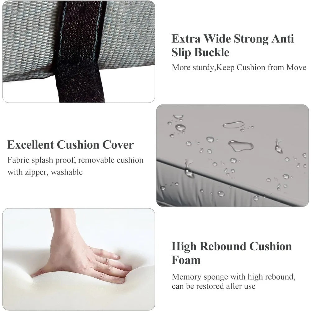 Ljustra 6-Piece Modular Patio Furniture Set Outdoor Sofa Rattan Wicker