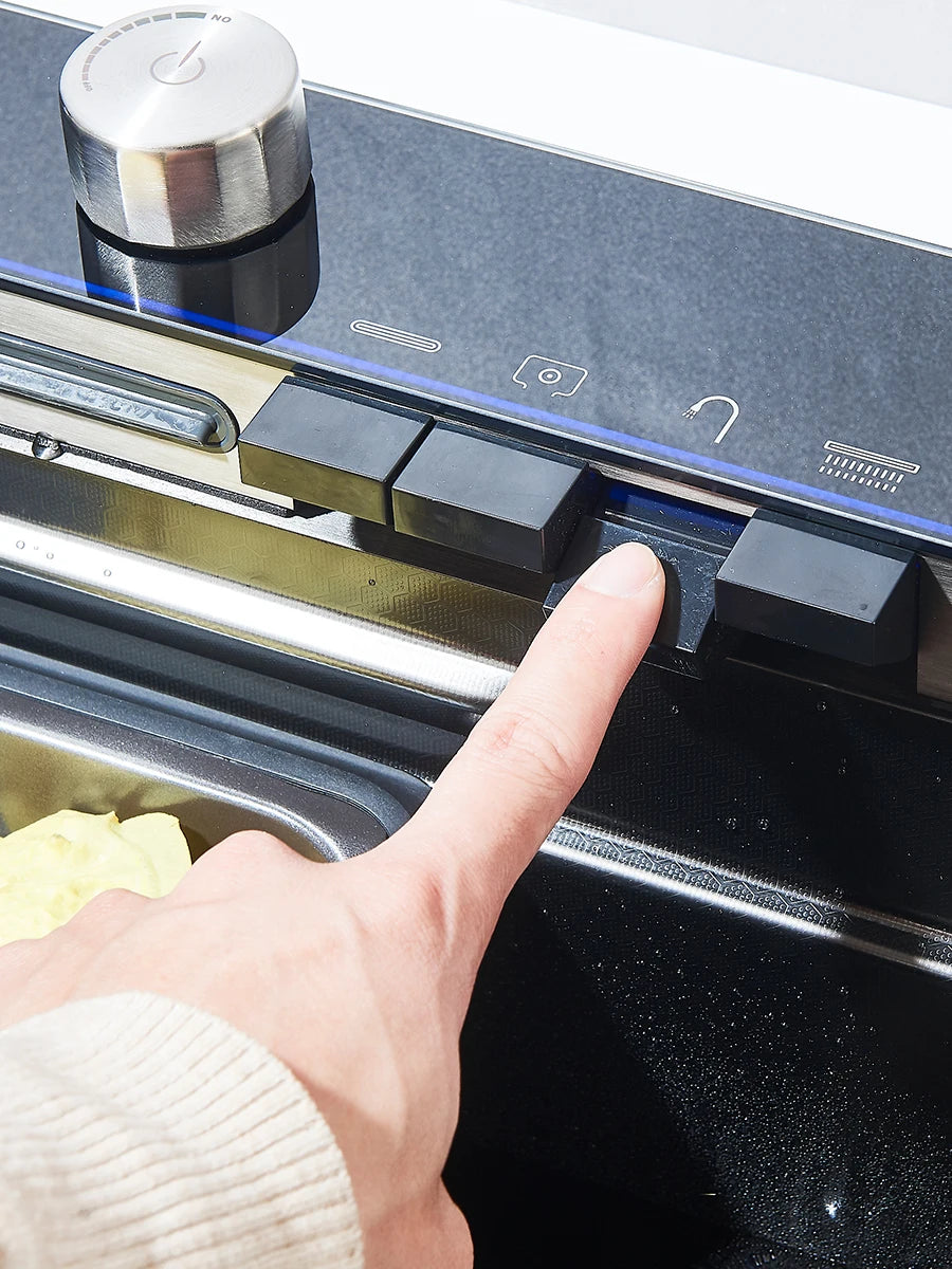 Large Stainless Steel Kitchen Sink 75x45cm with Faucet Digital Display