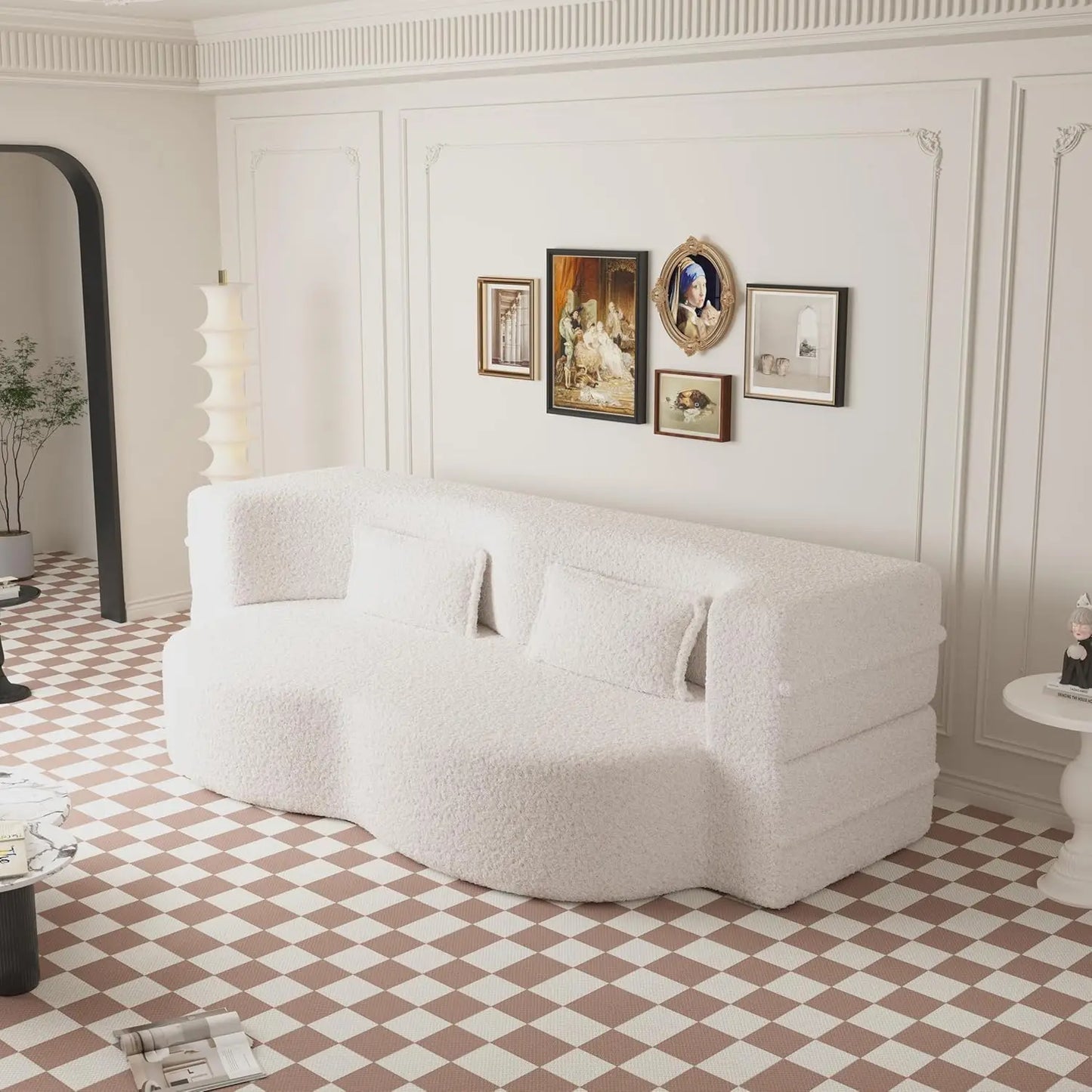 Ljustra Convertible Folding Sofa Bed Memory Foam Sleeper Couch