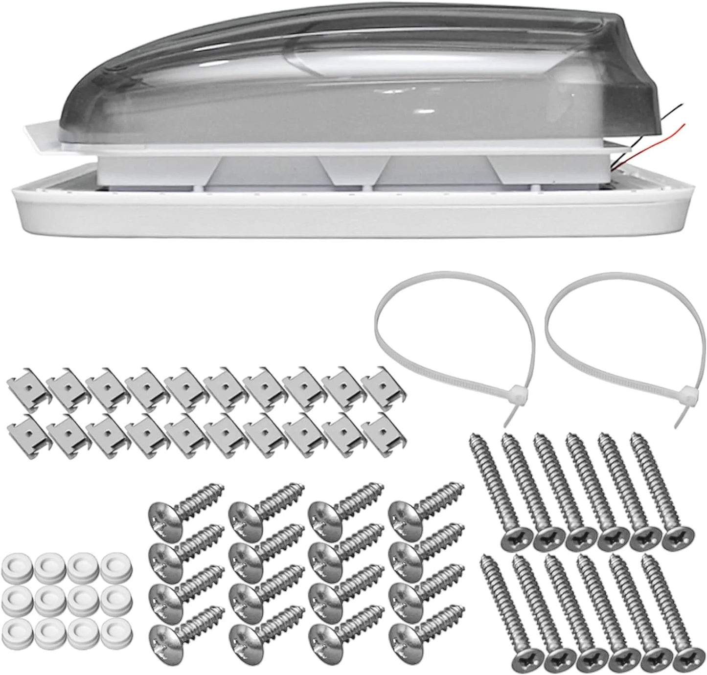 Camper Window RV Skylight with LED Sun Blinds Screen for Trailers