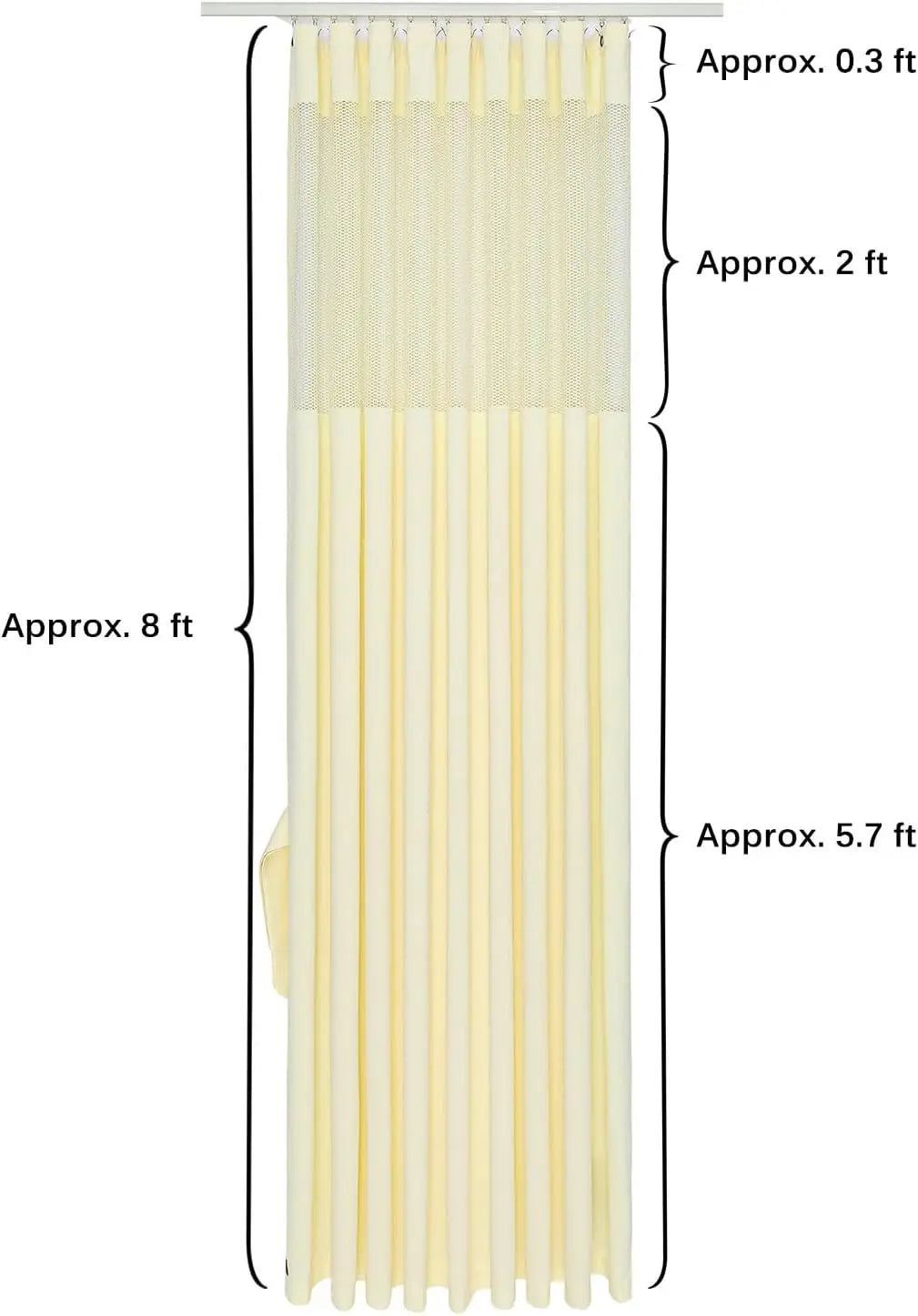 Hospital Curtain Privacy Room Divider Fire Retardant Cubicle Curtains