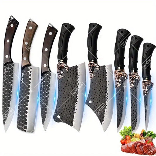 8PC Professional Kitchen Chef Knife Set Stainless Steel Cooking Cutting Tools