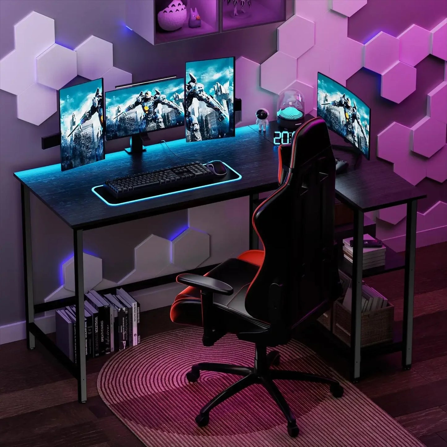 L Shaped Desk Home Office Computer Desk Gaming Desk Corner Table