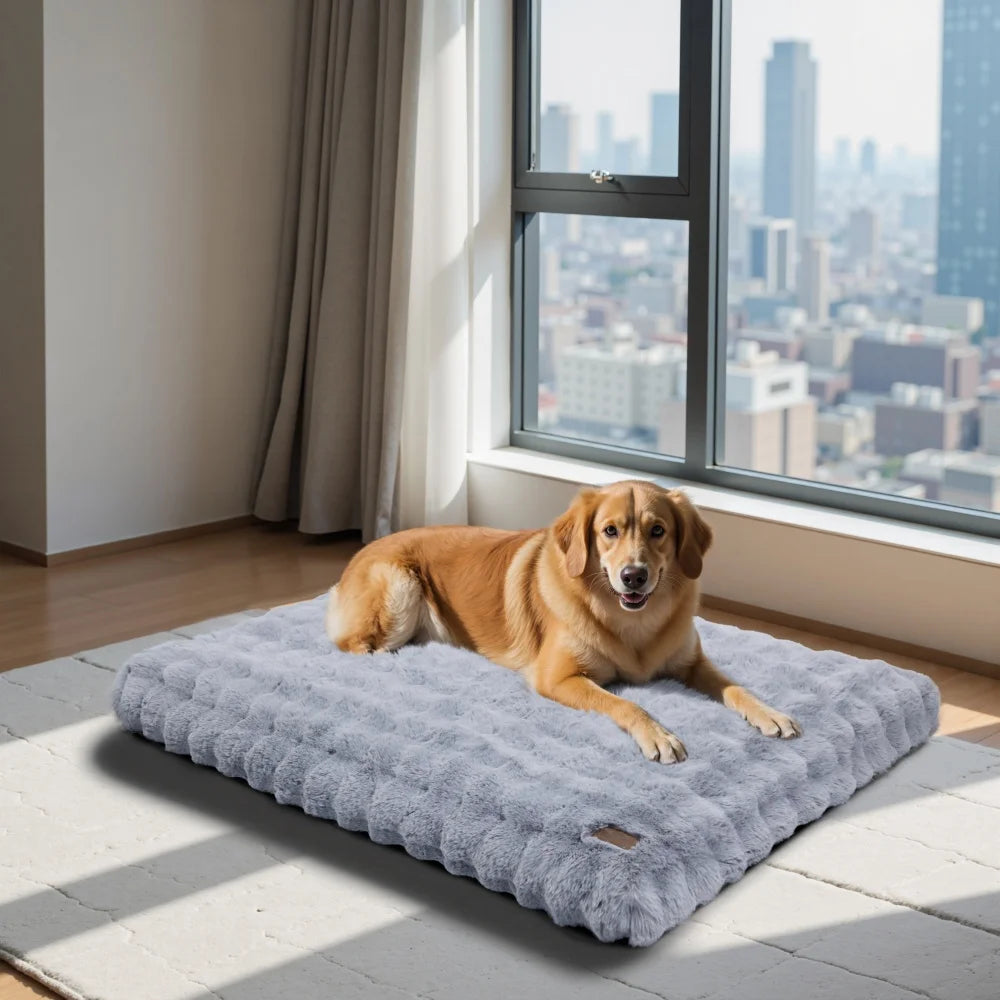 Ultra Plush Dog Bed Soft Pet Cushion Washable Mattress for Large Dogs