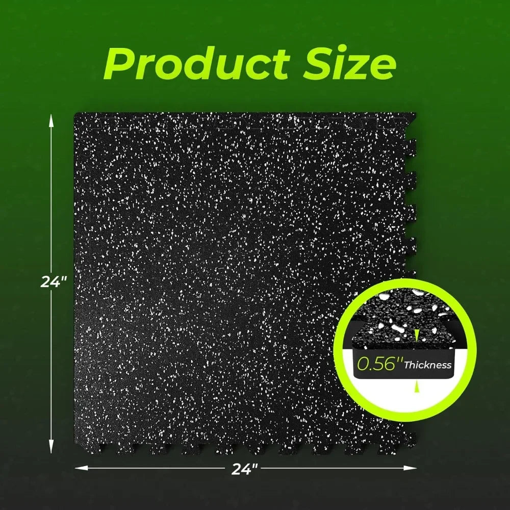 High Density EVA Foam Exercise Gym Mats Non-Slip 12 Pcs 48 Sq Ft