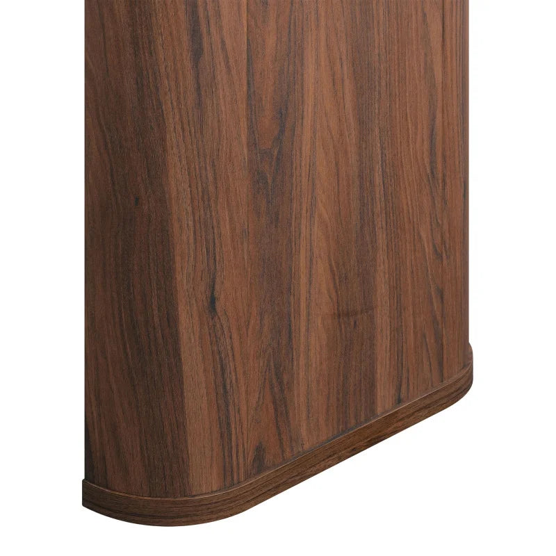 Juliet Oval Writing Desk Executive Home Office Furniture Walnut Finish