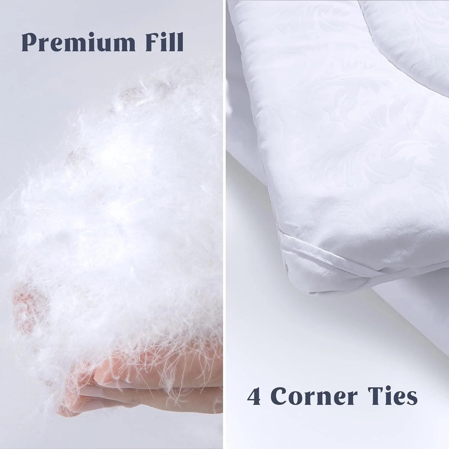 Ljustra All Season Down Alternative Comforter Queen Size Duvet Insert
