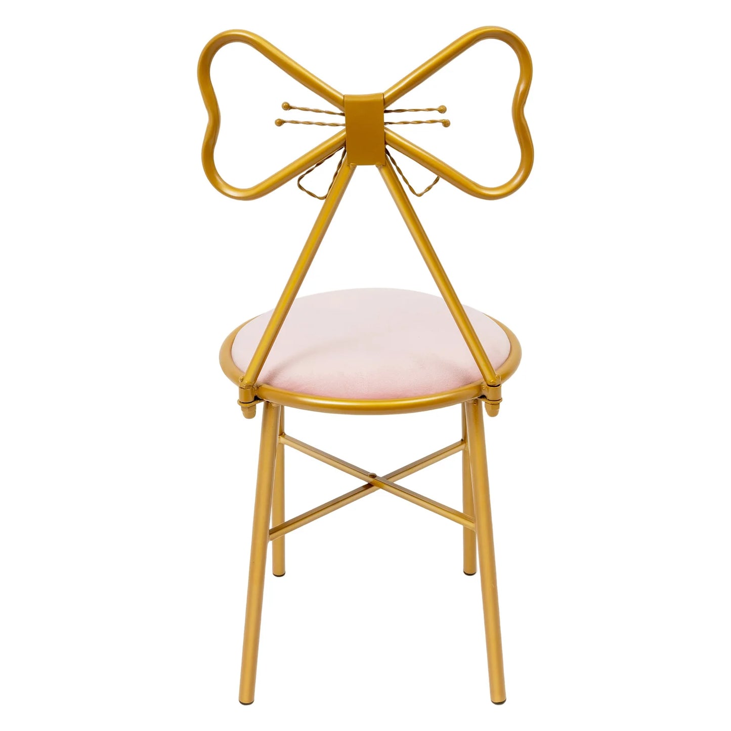 Butterfly Shaped Vanity Chair Makeup Stool Dining Chair with Backrest