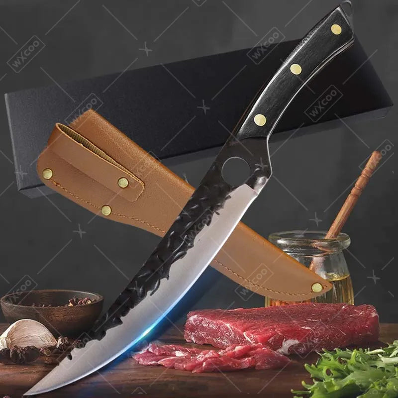 Ljustra High Carbon Steel Boning Knife Professional Cooking BBQ Knife