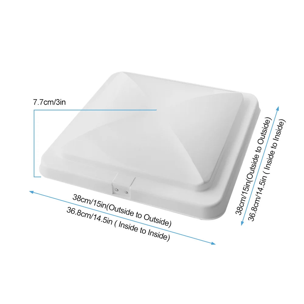 Universal RV Roof Vent Lid Replacement Impact-Resistant 14 Inch Cover