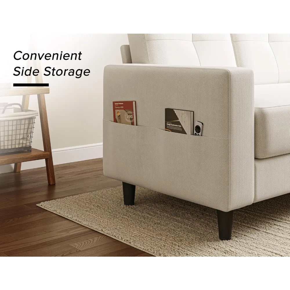 Ljustra Loveseat Sofa Small Spaces 53 Inch Compact Couch