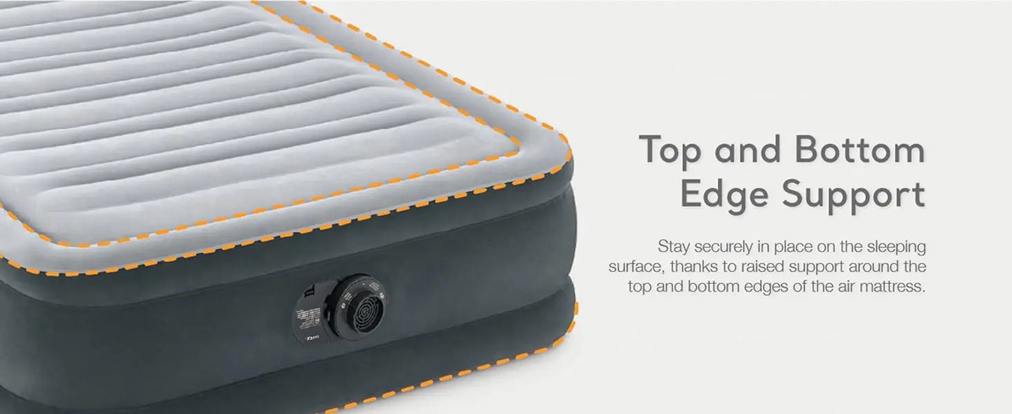Ljustra 22in Queen Comfort Plush High-Rise Inflatable Air Mattress
