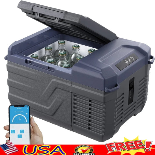 Ljustra Portable Car Cooler 12V Fridge 9L Rapid Cooling Adjustable Temp