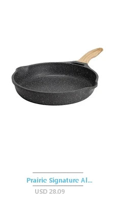 Ljustra Pre-Seasoned Cast Iron Skillet Set 4-Piece Griddle Cooking