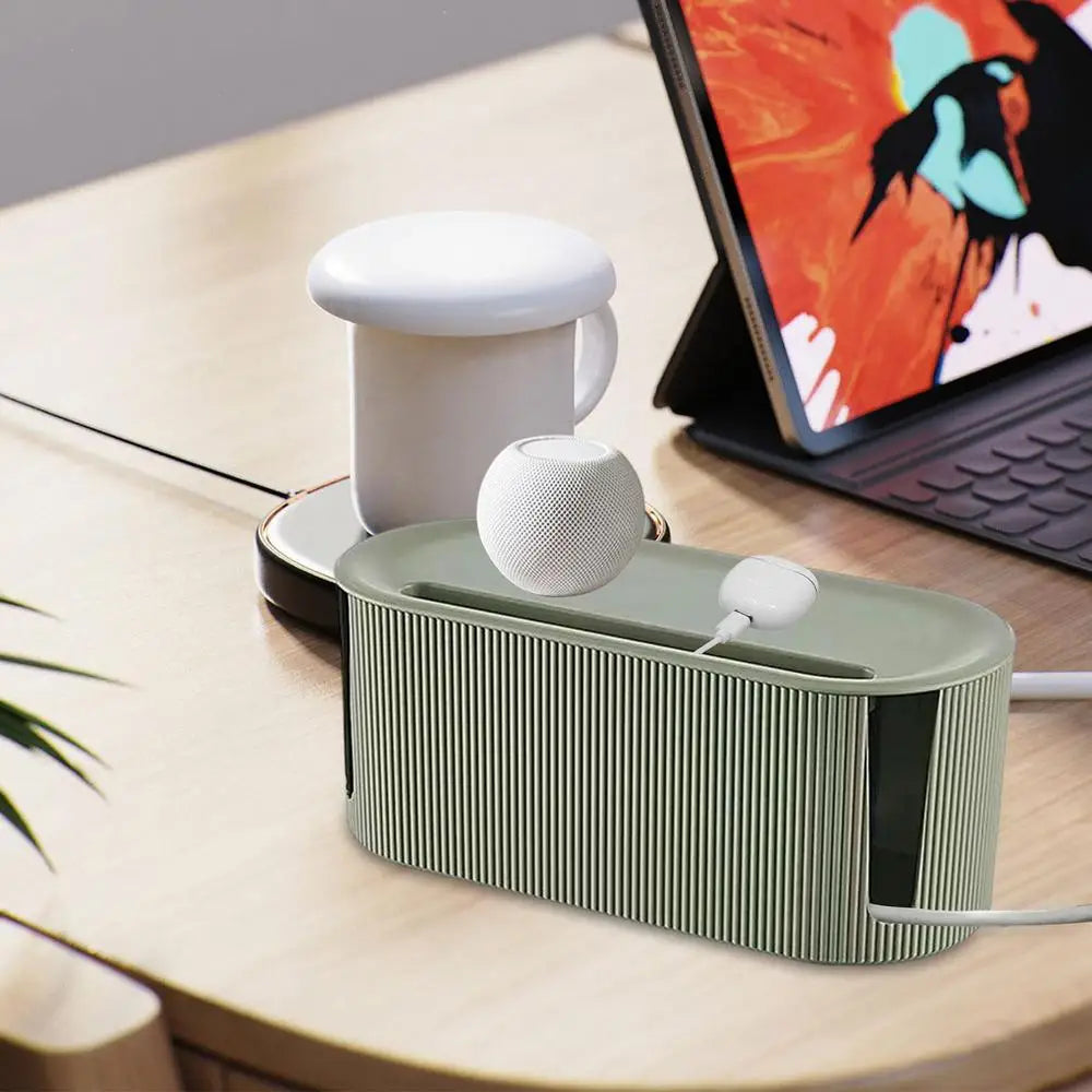 Ljustra Cable Management Box Plug Board Storage Organizer for Home Office