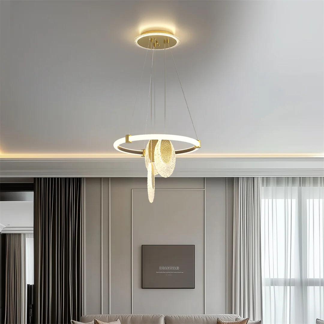 Ljustra Modern LED Ceiling Chandelier Water-Drop Pendant Lamp Fixture