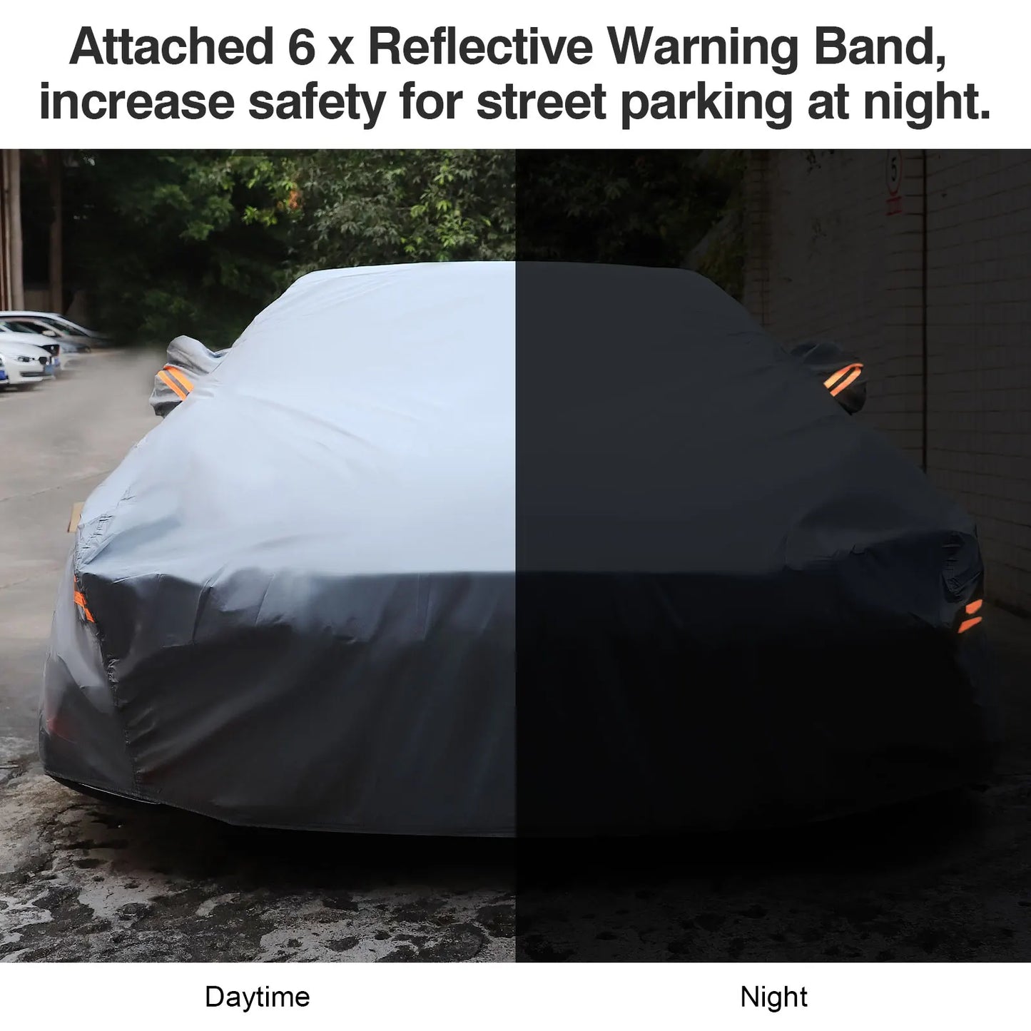 Ljustra Car Cover Outdoor Sun Protection UV Dust Heat Insulation 4 Seasons