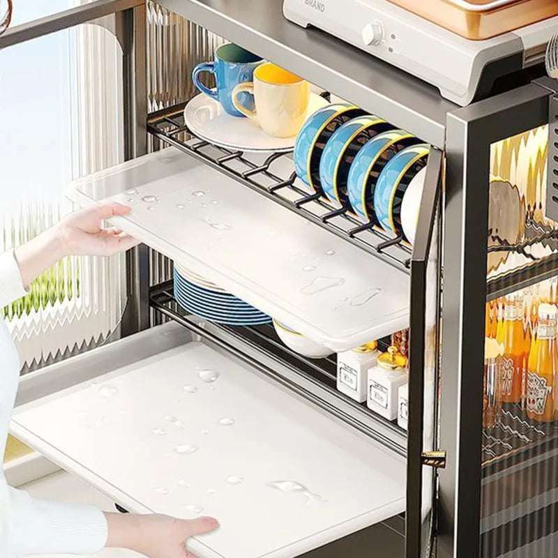 Steel Dish Drying Rack 3 Tier Kitchen Strainer Cup Storage Organizer