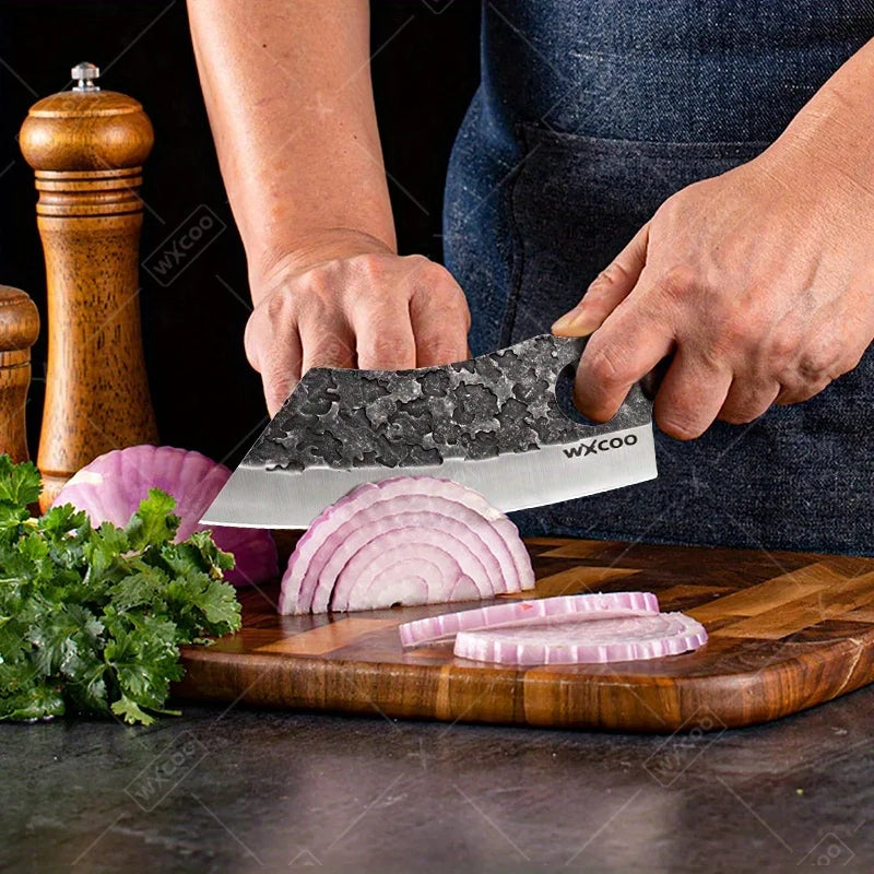 Professional Stainless Steel Kitchen Knife Set Butcher Cleaver Paring Knife