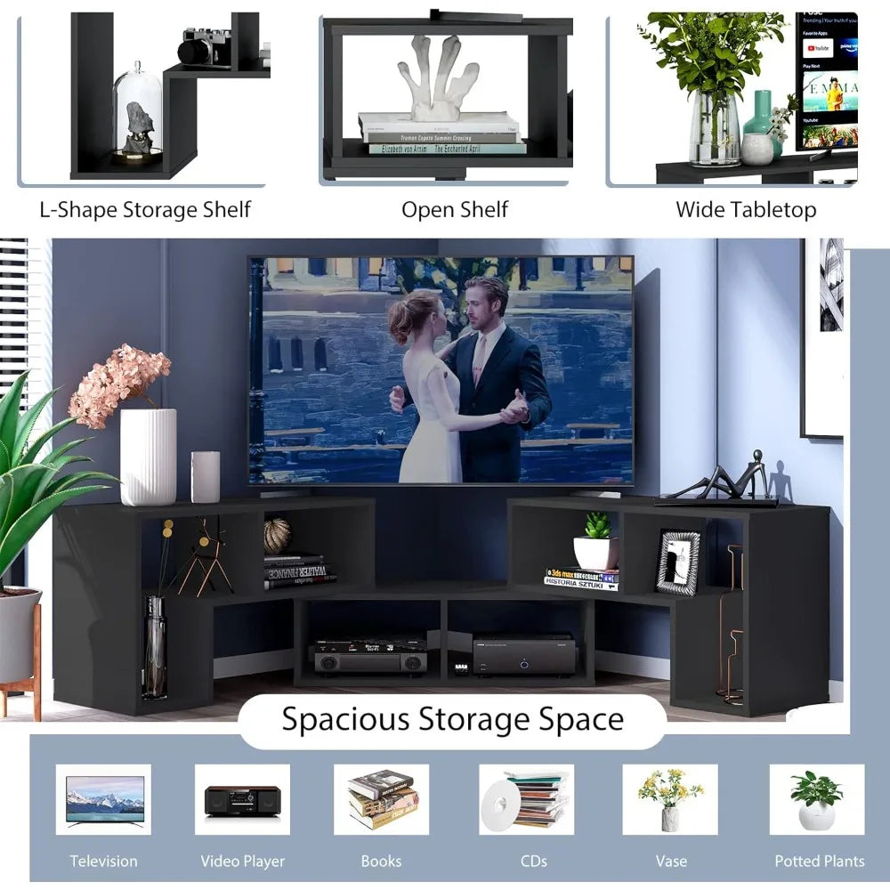 TV Stand for 65 Inch TVs Modern Media Center Free Combination Wooden