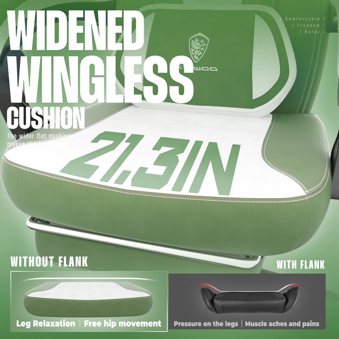 Ljustra Gaming Chair with Footrest Big Tall Adult PC Gamer Chair