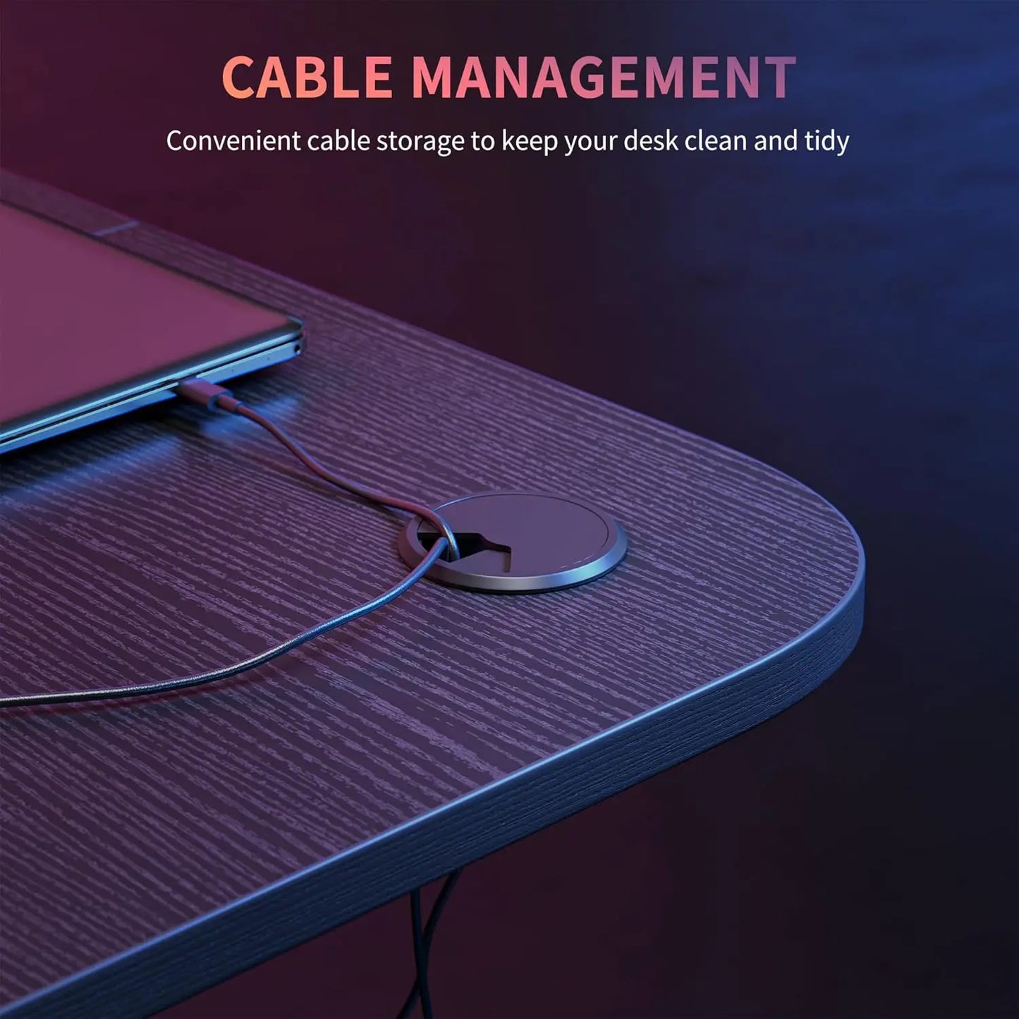 L Shaped Gaming Desk 47 Inch Computer Desk with Monitor Stand PC Gaming Desk