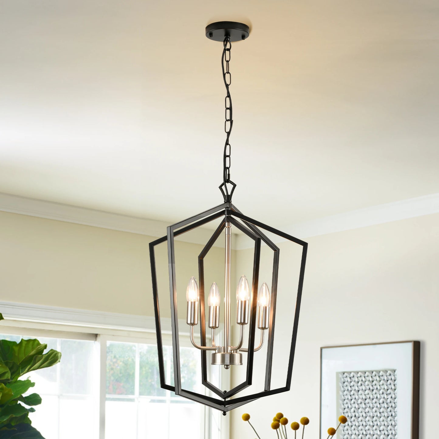 Luxury 4 Light Chandeliers Industrial Pendant Lighting Kitchen Dining Room